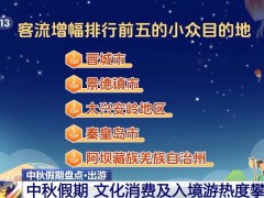 這個中秋假期大家都愛去哪兒玩 大數(shù)據(jù)盤點(diǎn)熱門目的地→
